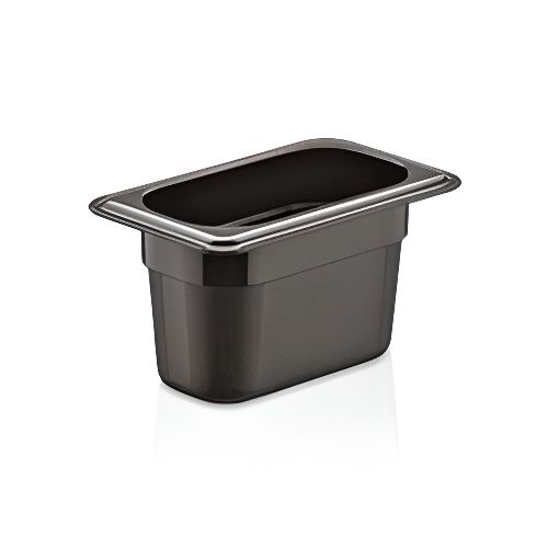 Гастроемкость 1/9 h=100 мм. 0,75 л. п/п черная Gastroplast /1/54/