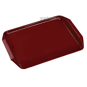 Поднос д/Фаст фуд; пластик; H=25,L=450,B=320мм; красный Prohotel ZBL-804red