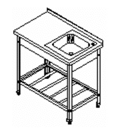 Ванна моечная ТММ МС-Н 2/1500/600 (мойка 400х400х250)