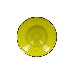 Тарелка FIRE круглая 0.32 л D=230 мм., глубокая, чёрный/ зелёный, фарфор RAK FRCLXD23GR