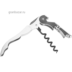 Нарзанник двухступенч.; сталь,пластик; L=115,B=20мм; белый,металлич. Pulltex 004-806-00