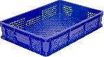 Ящик перфорированный 600х400х120 объём 22, синий