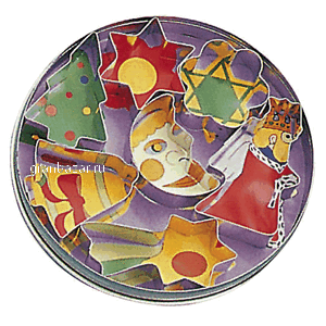 Форма конд. «Рождество» (7шт); сталь нерж.; D=15,H=2см; металлич. Paderno 47333-15