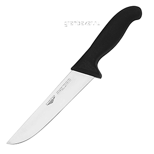 Нож для мяса; сталь,пластик; L=18,B=3.5см; металлич.,черный Paderno 18002-18
