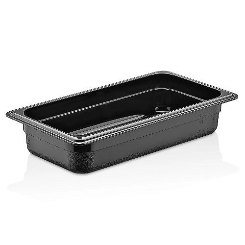 Гастроемкость 1/3 h= 65 мм. 2 л. п/п черная /1/18/ Gastroplast GNPP-1365/B