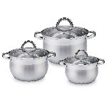 Набор 6 предметов кастрюли сферические 2,9,4,0,6,5л Бэлла / Bella ТМ Appetite