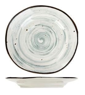 Блюдце «Пастораль» фарфор; D=14см; зелен. KunstWerk P7139609-D-SH115