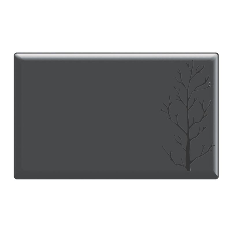 Блюдо сервировочное 330x200 мм, меламин, Embossed, цвет черный SERVEWELL S-2782
