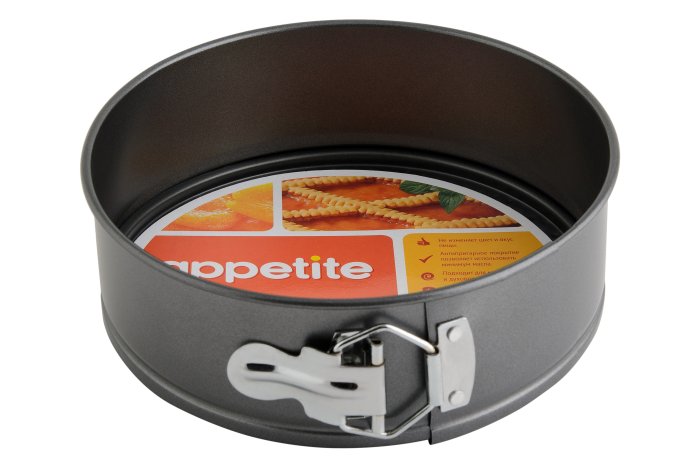 Форма для выпечки 220х70 мм, круглая, разъемная Appetite