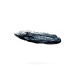 Блюдо овальное Hammered 300x110 мм h 35 мм, стекло, цвет / декор черно-белый, ArdaCam