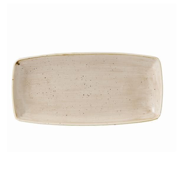 Блюдо сервировочное Stonecast 295х150 мм, без борта, Nutmeg Cream Churchill SNMSOP111
