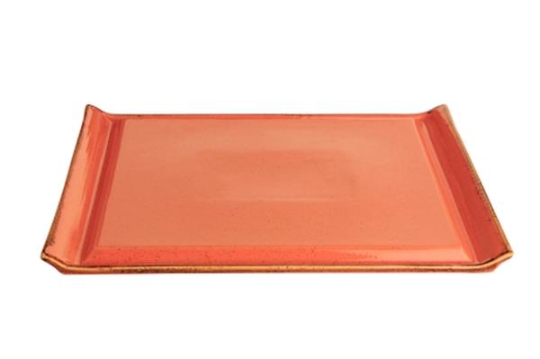 Блюдо для стейка ORANGE фарфор, 320x260 мм, h 12 мм, оранжевый Seasons Porland 538136 оранжевый