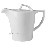 Кофейник с крыш. «Атлантис»; фарфор; 300мл; H=12.5,L=16,B=8.5см; белый Lilien Austria ATL3831