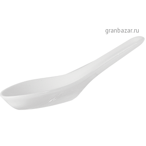 Ложка д/мисосупа «Кунстверк» фарфор; ,H=10,L=140,B=47мм; белый