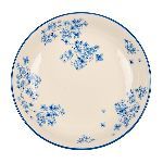 Тарелка глубокая «Фиори» фарфор 0,5л D=200,H=40мм слон.кость,синий KunstWerk CT039-1F03540-XB