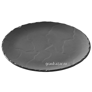 Тарелка мелк. «Базальт»; фарфор; D=25,H=2см; черный REVOL 646193