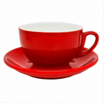 Чайная пара Barista  270 мл, красный цвет, P.L. Proff Cuisine  (кор= 36 шт)
