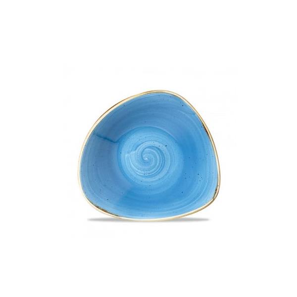 Салатник треугольный без борта Stonecast 0,60 л d235 мм Cornflower Blue Churchill SCFSTRB91