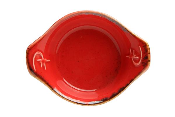 Соусник с ручками RED фарфор, 50 мл, d 70 мм, красный Seasons Porland 802907 красный