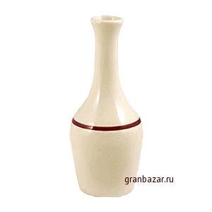 Ваза д/цветов «Кларет»; фарфор; D=6,H=14см; бежев.,бордо Steelite 1503 A278
