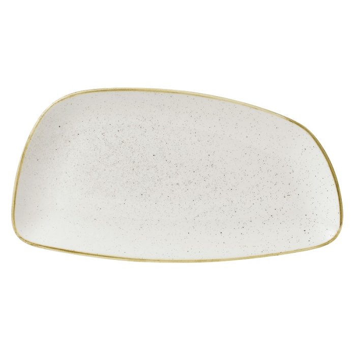 Блюдо сервировочное CHEFS GEO без борта Stonecast 350х185мм Barley White Churchill SWHSGE351