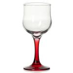 Бокал д/вина "Энжой"; стекло, ножка красная; 200мл; D=65/64, H=155мм; прозр. Pasabahce 44167/b/red