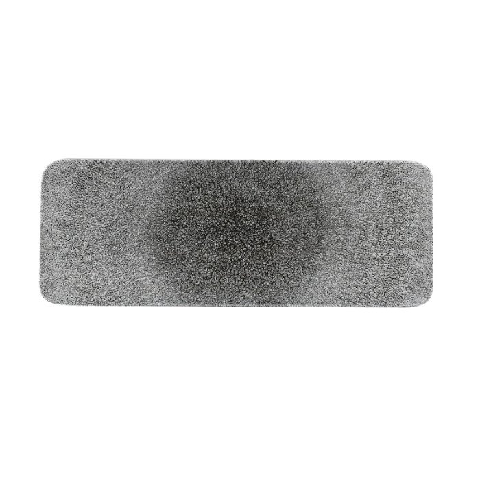 Блюдо сервировочное прямоугольное Studio Prints Raku 376х140мм Quartz Black Churchill RKBQRST1