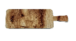 Блюдо прямоугольное с ручкой «Corone» 255х137 мм под дерево