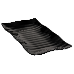 Блюдо для выкладки "Волна" пластик черный L 420мм w 240мм h 40мм DALEBROOK TB90500