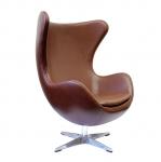 Кресло «EGG CHAIR» коричневый/матовый