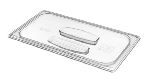 Крышка гастроемкости GN 1/3 (325х175х20мм) из поликарбоната, прозрачная Restola 42211270170