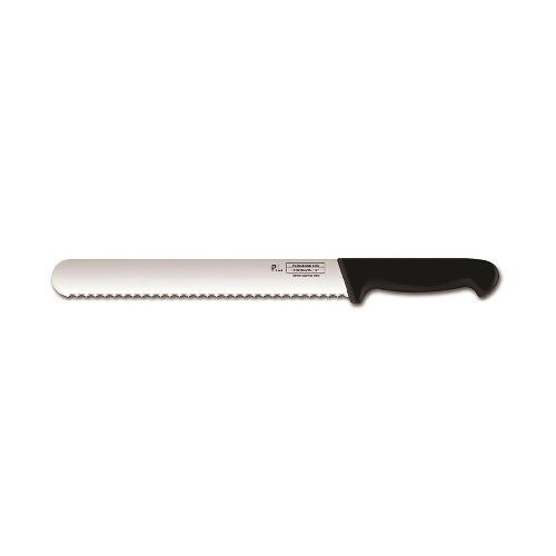 Нож для хлеба PRO-Line 300 мм волнистое лезвие черная ручка P.L. Proff Cuisine KB-3866-300S-BK201---NEW2025
