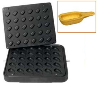 Форма для 30 тарталеток в виде ложек для тарталетницы Kocateq DH Tartmatic Plate 28