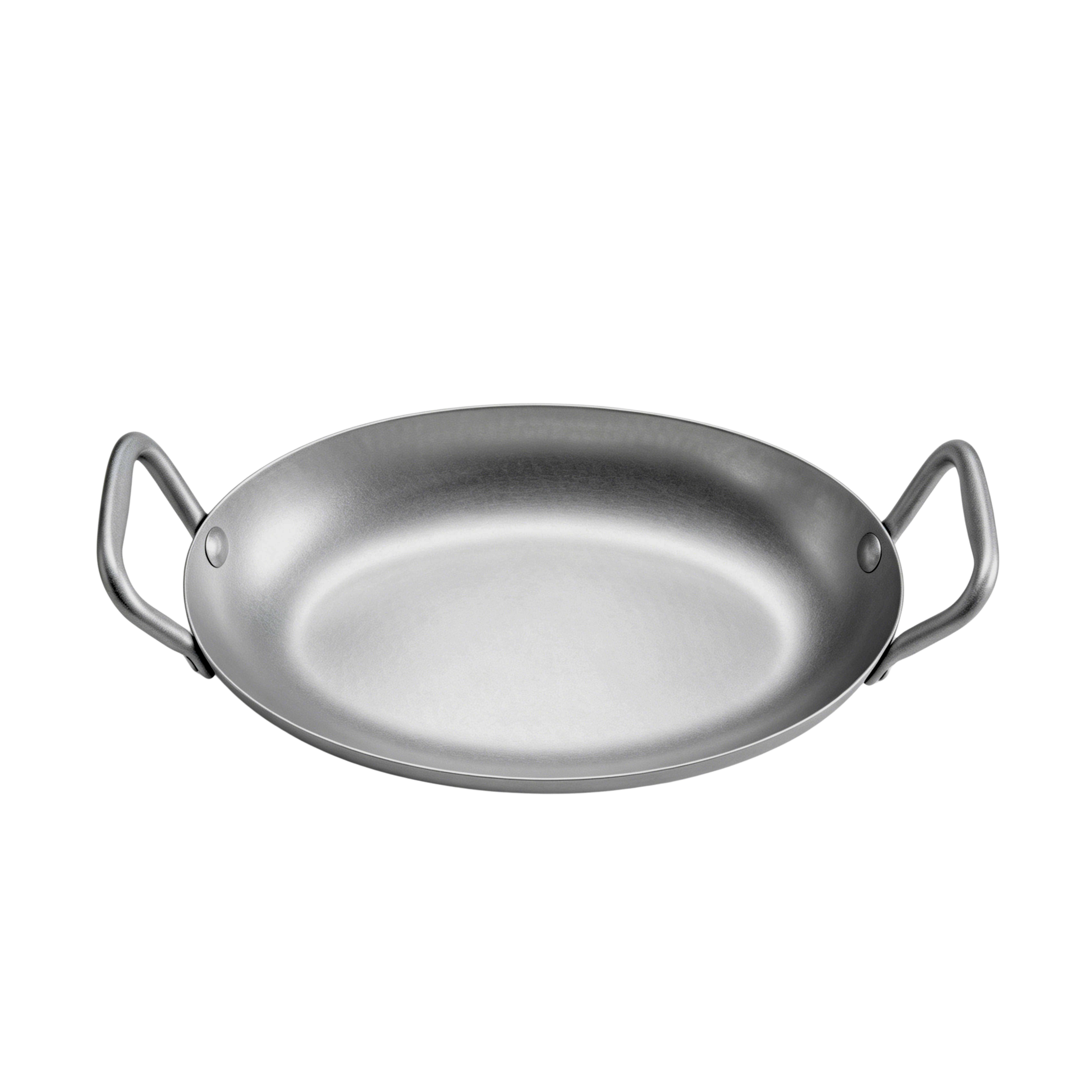 Сковорода овальная с 2 ручками Antique Metal 280x180 мм h 40 мм, нерж. сталь Casa di Fortuna