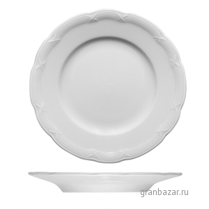 Тарелка мелкая «Штутгарт»; фарфор; D=17.2,H=1.5см; белый Bauscher 55 0017