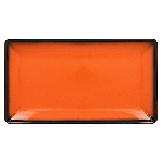 Тарелка Lea прямоугольная 330х180 мм., плоская, фарфор, оранжевый RAK LEEDRG33OR