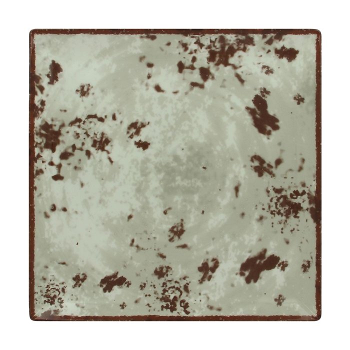 Тарелка RAK Porcelain Peppery квадратная плоская 300х300 мм, серый цвет EDSQ30PGY