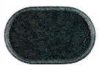 Тарелка овальная MOSS фарфор, 320x203 мм, h 15 мм, тёмно-зелёный Porland 11CP32 MOSS