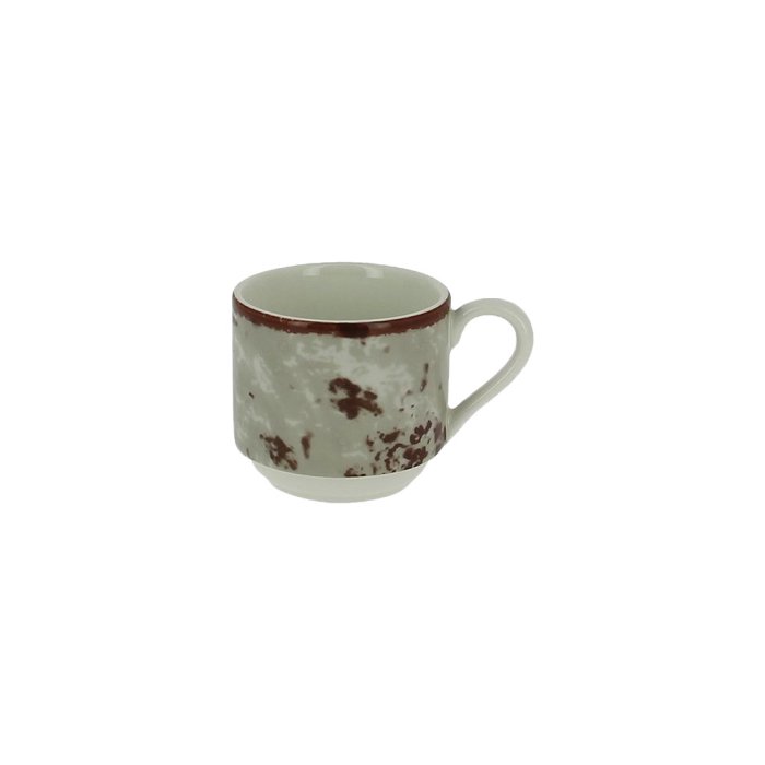Чашка для эспрессо RAK Porcelain Peppery 90 мл штабелируемая, серый цвет BACU09PGY