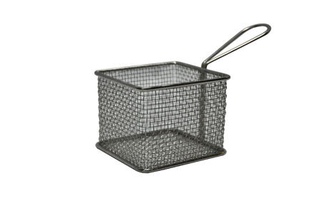 Корзинка для подачи 100х100 мм. h=80 мм. 700 мл. нерж. MGsteel /1/6/72/