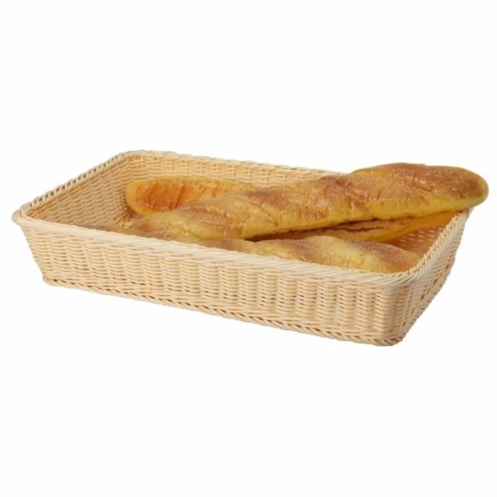 Подставка плетеная для выпечки 530*325*100 мм бежевая, ротанг P.L. Proff Cuisine