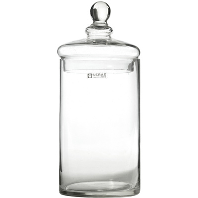 Банка круглая с крышкой; стекло; 1,7л; D=100мм, H=220мм; прозр. Serax B0801420