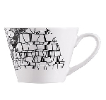 Чашка чайная «Фрагмент Ардуаз»; фарфор; 260мл; белый, серый Chef&Sommelier L9729
