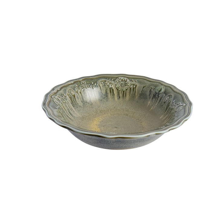 Салатник Ardena d=180 мм. 450 мл. h=40 мм. зеленый, волнистый край Bonna /1/12/ ARDGR18KS