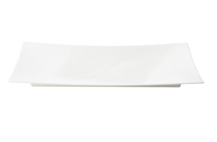 Блюдо 378х180х34 мм прямоуг. White Mel пластик меламин P.L. Proff Cuisine 5415