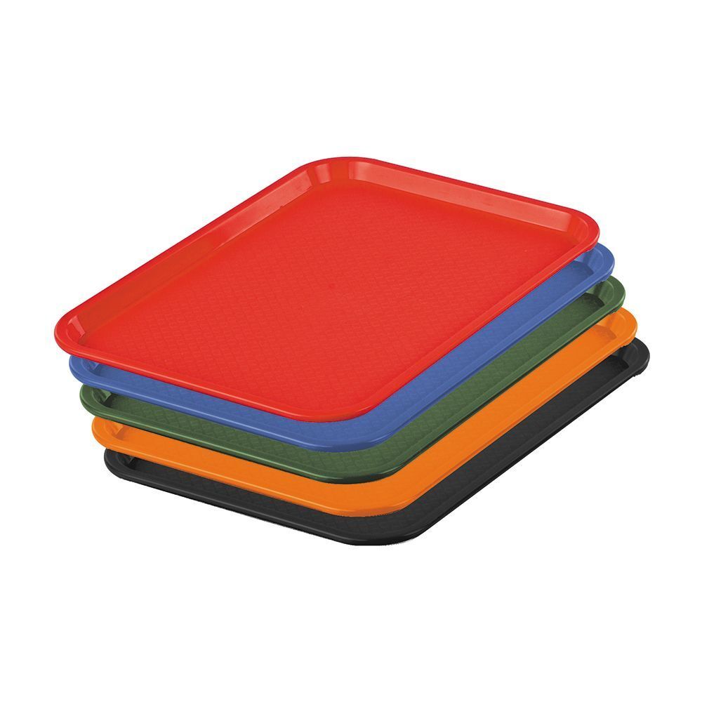 Поднос прямоугольный пластиковый синий 445х345х23 мм, P.L. Proff Cuisine - BarWare 0818-blue