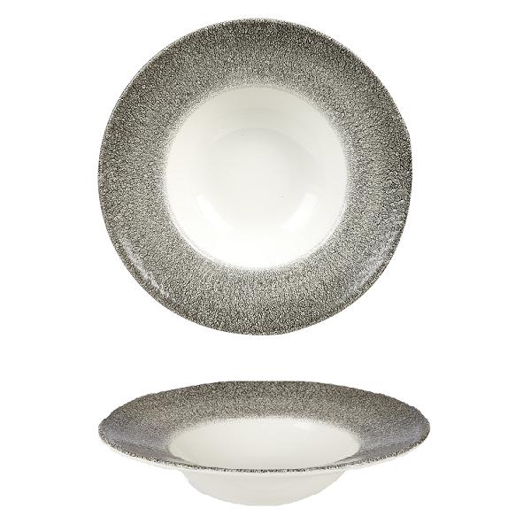 Тарелка глубокая Studio Prints Raku 240мм 0,284л Quartz Black Churchill RKBQVWBM1