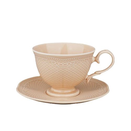 Чайная пара Aristocrat Peach Tea 285 мл d 102 мм h78 мм Noble 313608+313009-PEACH [6]