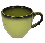 Чашка Lea круглая (90 мл) 9 Cl., фарфор, светло-зеленый RAK LECLCU09LG