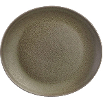 Тарелка овальная «Терра Антиго»; керамика; L=210мм, B=190мм; коричнев., серый Genware PL-AN21